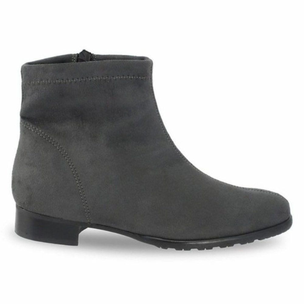 RON WHITE jamiee vegan rubber sole ankle boot grey